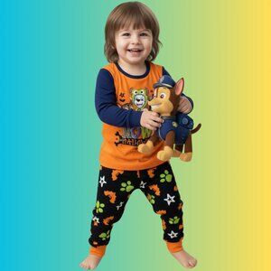 Paw Patrol "Howl for Halloween" Boys Pyjama Set – Orange, Long Sleeve, NWT